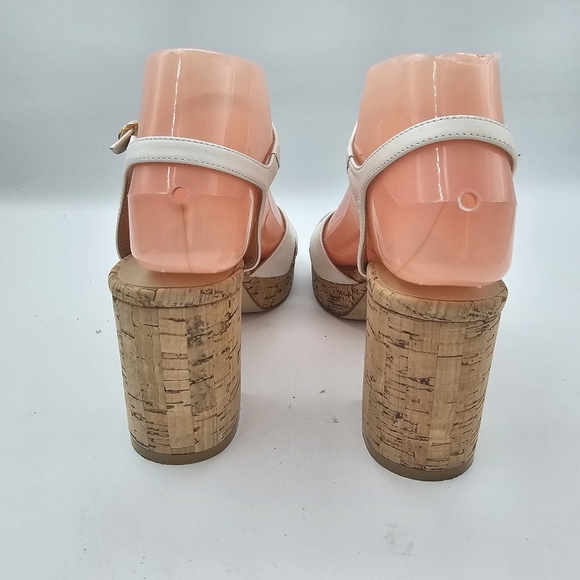 Stuart Weitzman Dayna White Platform Sandals Size 6B - Picture 7 of 12